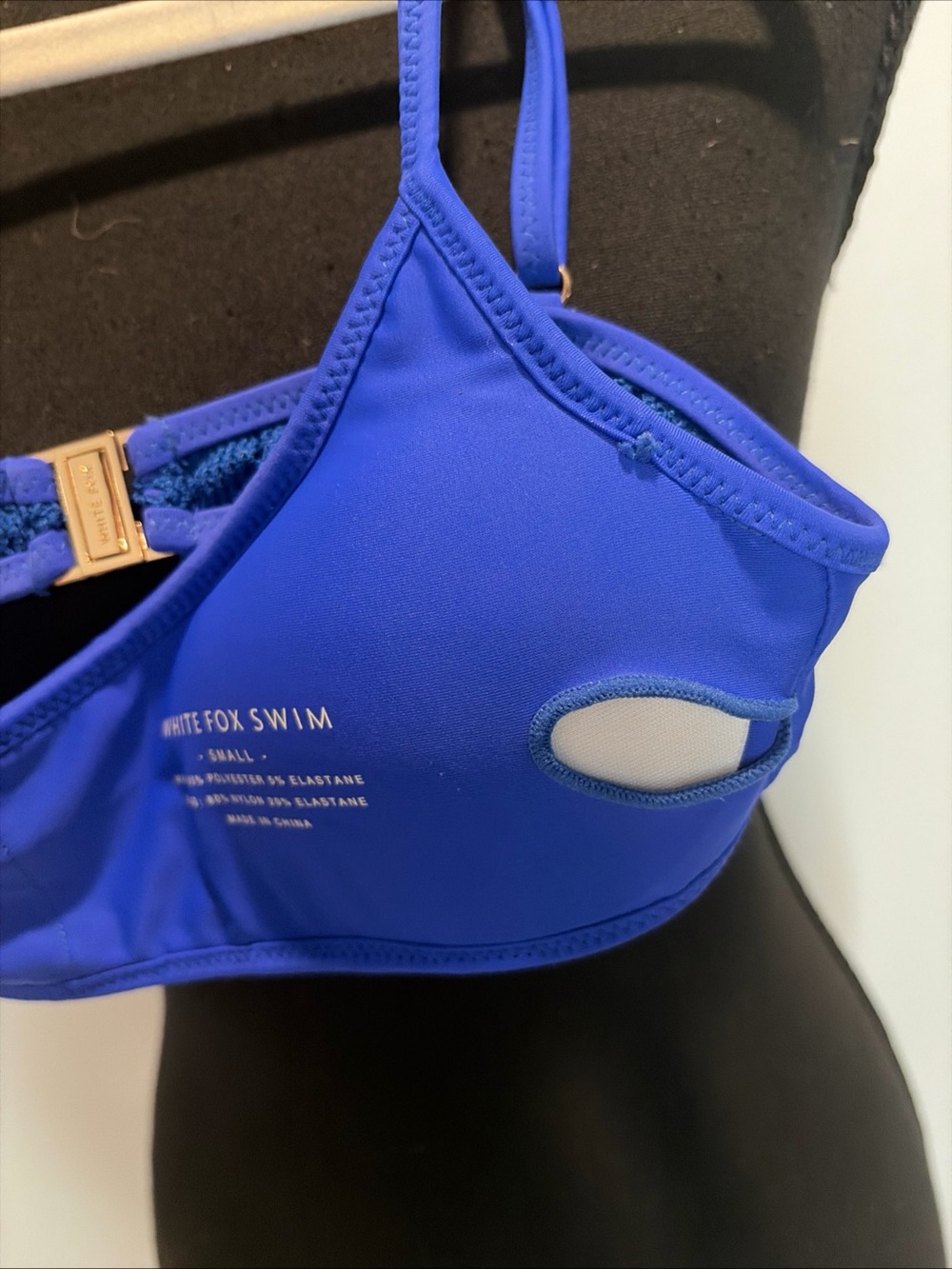 White Fox Swim Bikini Cobolt Bathing suit Blue Two Piece - Picture 9 of 15
